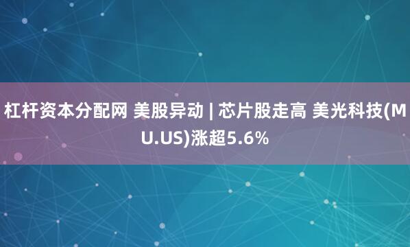 杠杆资本分配网 美股异动 | 芯片股走高 美光科技(MU.US)涨超5.6%