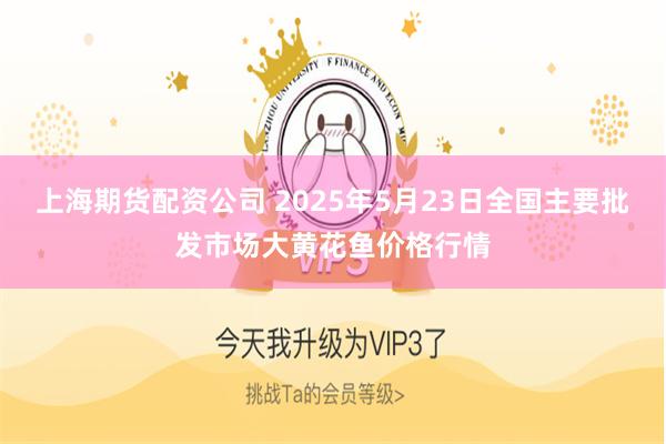 上海期货配资公司 2025年5月23日全国主要批发市场大黄花鱼价格行情