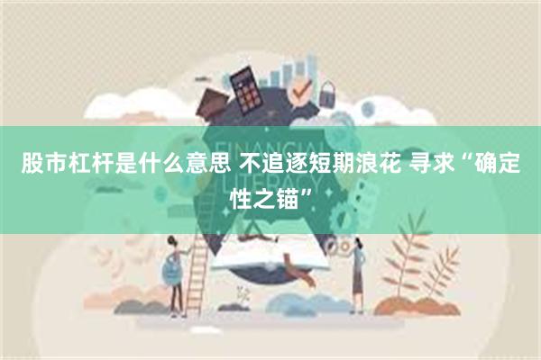 股市杠杆是什么意思 不追逐短期浪花 寻求“确定性之锚”