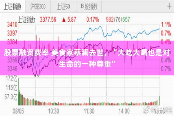 股票融资费率 美食家蔡澜去世，“大吃大喝也是对生命的一种尊重”